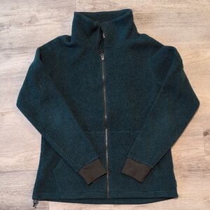 Teal Zip-Up Fleece Jacket